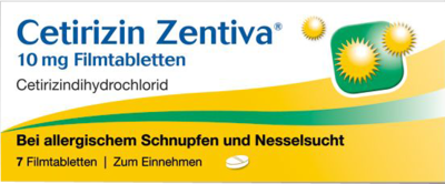 CETIRIZIN Zentiva 10 mg Filmtabletten