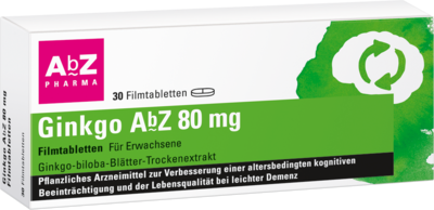 GINKGO AbZ 80 mg Filmtabletten